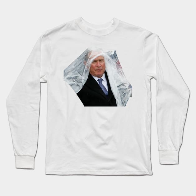 George W Bush - Poncho Meme - Mad Long Sleeve T-Shirt by tziggles